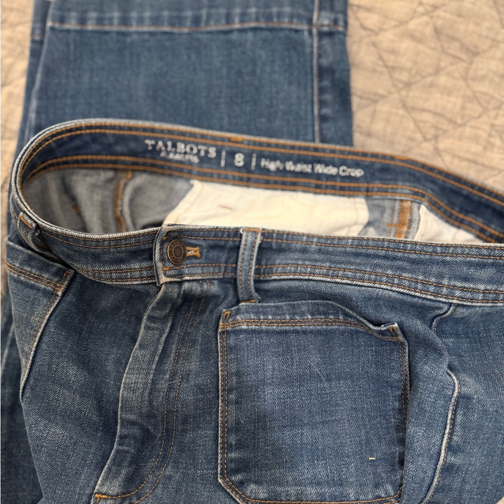 Talbots Navy Flare Jeans - Picture 4 of 8